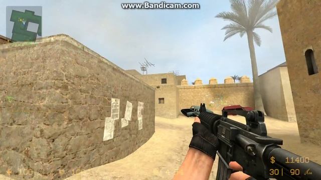 №1 Дым на карте de dust2 ЦЕНТР CT css v34 смотреть онлайн