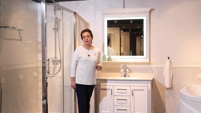 Видеообзор комплекта мебели для ванной "Селена" от "Акванет" смотреть онлайн
