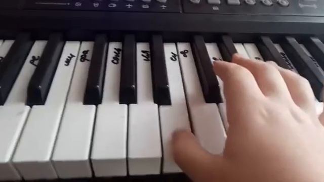 как играть Toxic на пианино