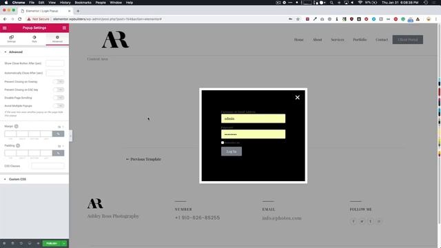 How To Create A Login Popup Using Elementor Pro