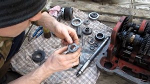 Фрикцион в коробке подач фрезера 6М12П \ разборка сборка фрикциона 6М12П