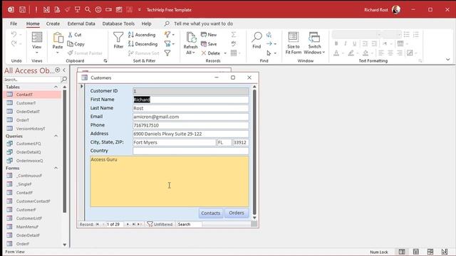 Resize Microsoft Access Forms For Different Screen Sizes & Resolutions Using Anchoring. Zoom In/Out