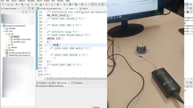 Курсы по работе с конструктором пикоспутника MiniSat. Первый проект - мигаем светодиодом смотреть онлайн