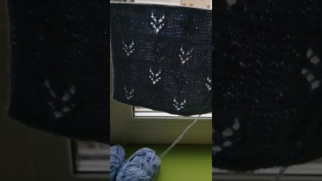 Необычный узор «пэчворк» спицами