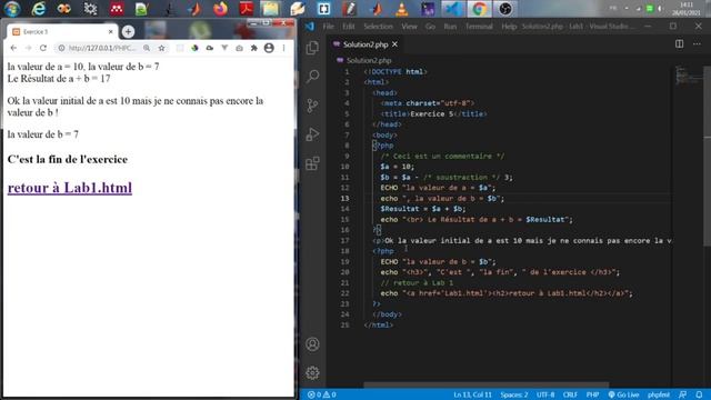 PHP Les Bases : Exercices Partie 1 смотреть онлайн