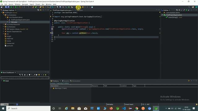 Dependency Injection in Spring смотреть онлайн