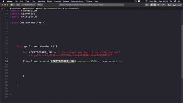 5 Creating CurrentWeater class смотреть онлайн