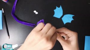 Дракон из пушистой проволоки (синельная проволока)