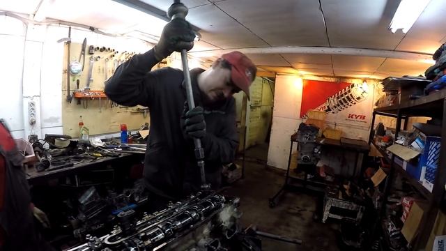 змз 51432 обрыв цепи, разобрали двигатель!