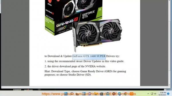 Download & Update GeForce GTX 1660 SUPER Drivers