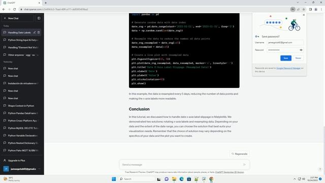 x axis labels date slips in Python matplotlib смотреть онлайн