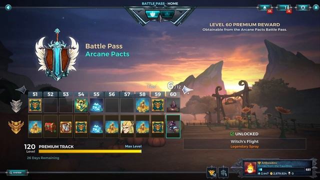 Paladins 3.5 Arcane Pacts Battlepass 14 All Items, All Levels, Free and Paid Path смотреть онлайн