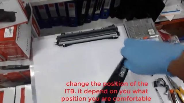 HP m775 ITB assembly Belt replacement смотреть онлайн