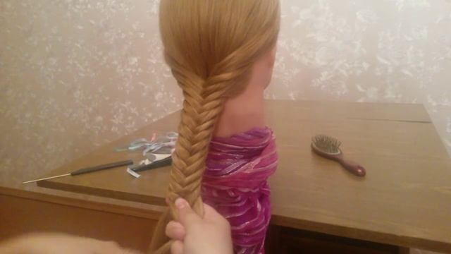 Прическа щучий хвост