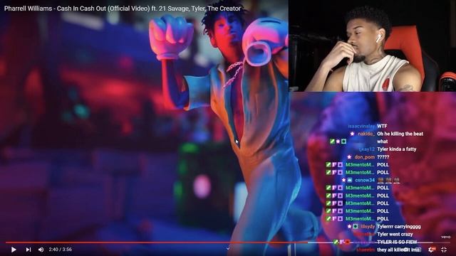 Shawn Cee REACTS to Pharrell Williams - Cash In Cash Out ft. 21 Savage, Tyler, The Creator смотреть онлайн