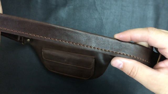 ОБЗОР СУМКИ НА ПОЯС. Мужская сумка из натуральной кожи. Сумка-банан смотреть онлайн