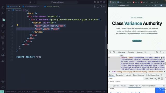Class Variance Authority (CVA) Quickstart смотреть онлайн