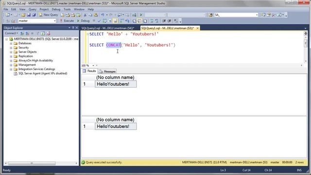 REALLY FAST SQL CONCAT() FUNCTION TUTORIAL смотреть онлайн