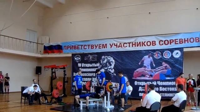Чемпионат Хабаровского края 2016, Жим лёжа 110, 17 лет в/к 75 смотреть онлайн