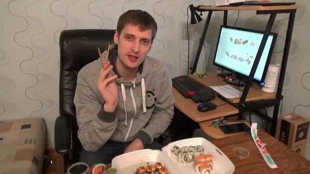 Обзор еды. Доставка суши Империя Суши Уфа отзывы от Vilimas TV смотреть онлайн