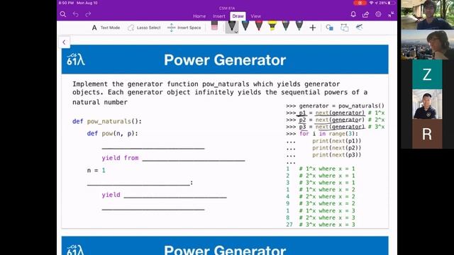 Topical Review Session on Iterators and Generators (Summer 2020) смотреть онлайн