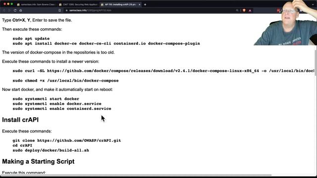 AP 110 Installing crAPI смотреть онлайн