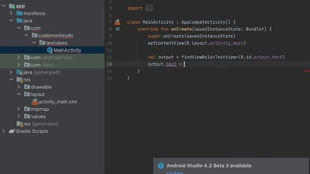 Android Practice Exercises | TextView Attributes by Kotlin Code смотреть онлайн