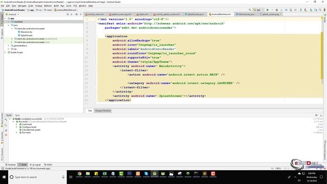 Android Development Tutorial - Comic Reader App part 1 Backend Programing and Load Banner смотреть онлайн