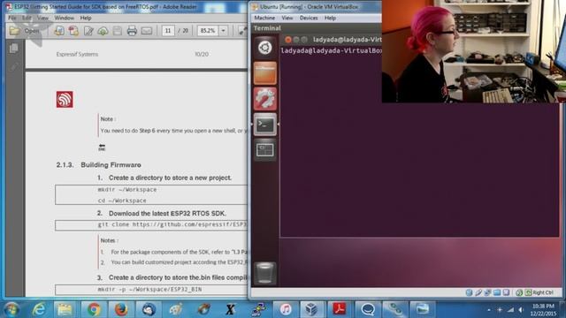 Playing With New ESP32 Beta Module @adafruit #deskofladyada 12/22/2015