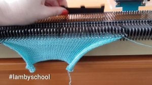 Вязание укороченными рядами на вязальной машине СЕВЕРЯНКА