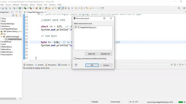 Java Tutorial Integer Data Types (Integer Groups) смотреть онлайн