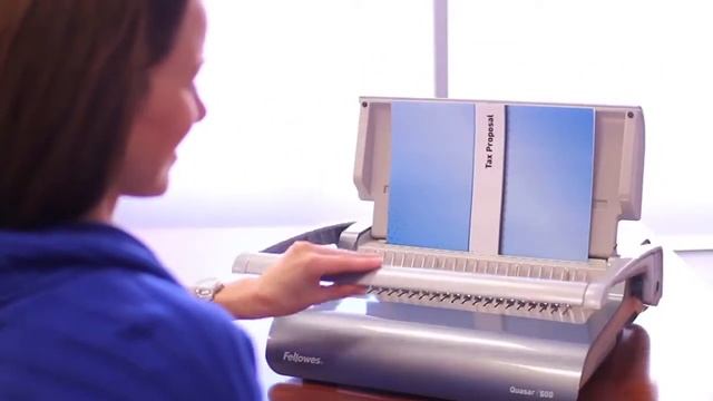 Переплётчик на пластиковую пружину Fellowes QUASAR+ - VOLLIE.RU смотреть онлайн