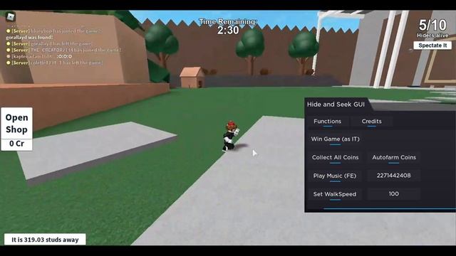 Hide and Seek Extreme OP GUI! (Roblox) смотреть онлайн