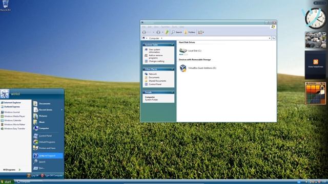 Windows XP, но это Windows Vista. Обзор Windows XP Aero смотреть онлайн