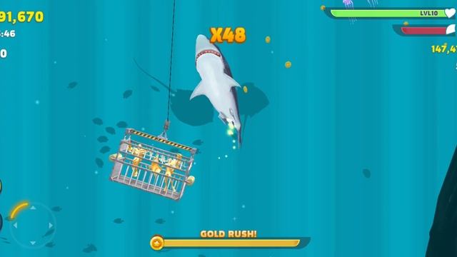 Hungry Shark Evolution | Great White Shark Gameplay смотреть онлайн