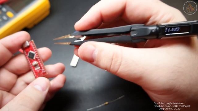 Лучший Мультиметр для SMD (пинцет) DT71 Miniware смотреть онлайн