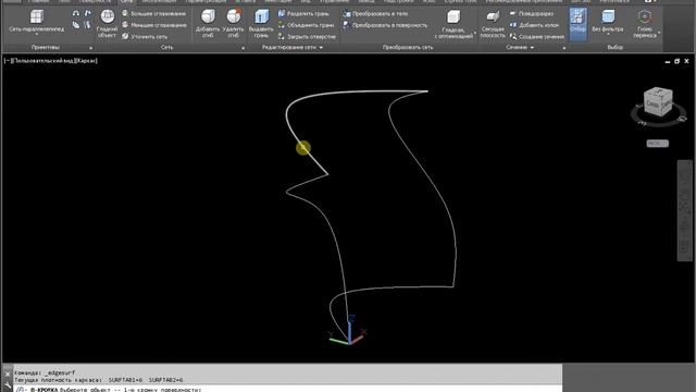 Поверхность кунса сеть из сплайнов AutoCAD смотреть онлайн