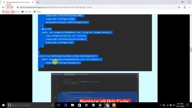 How to add progress bar in android studio hindi | How to add progress bar in webview in android | # смотреть онлайн