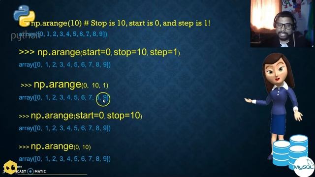 #.arange( ) Function in #Python смотреть онлайн