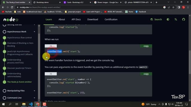 The Node js Event Emitter | Node.js Tutorial Bangla | Part -05 смотреть онлайн