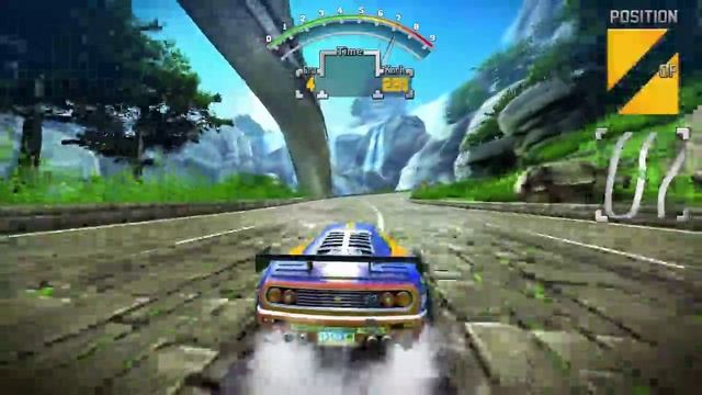 90s Arcade Racer 60fps Wii U gameplay смотреть онлайн