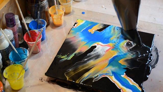 МЕГА СУПЕР КРУТАЯ КАРТИНА/Акриловая заливка в технике Dutch Pour смотреть онлайн