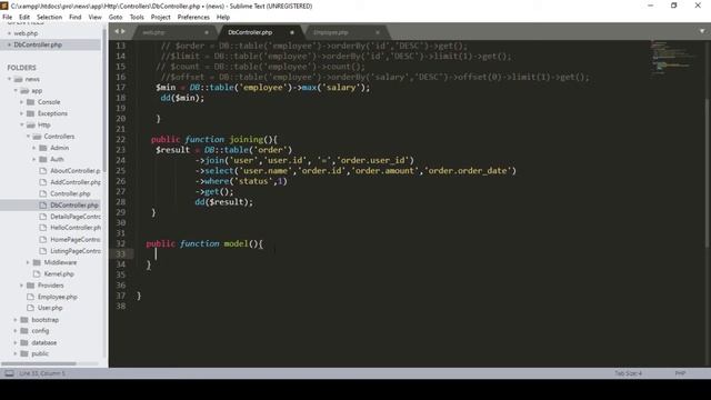 Laravel Tutorials From Scratch [Part 27] - How To Create Model in Laravel. смотреть онлайн