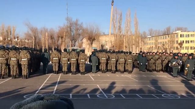 Войсковая часть 5513 присяга 26.01.19 Тараз смотреть онлайн