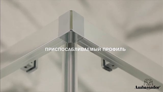 Душевое ограждение AMBASSADOR Queen 11011106 L смотреть онлайн