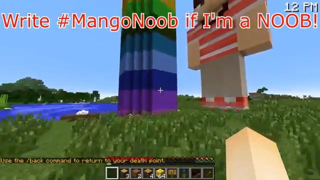 Mango Tango Minecraft How to Build a 100% WATER HOUSE Noob Trolling смотреть онлайн