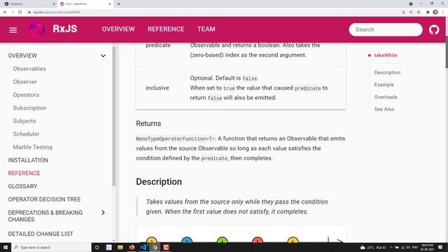 22. RxJS TakeWhile Operator. Learn RxJS Filtering Category TakeWhile Operator in RxJS смотреть онлайн