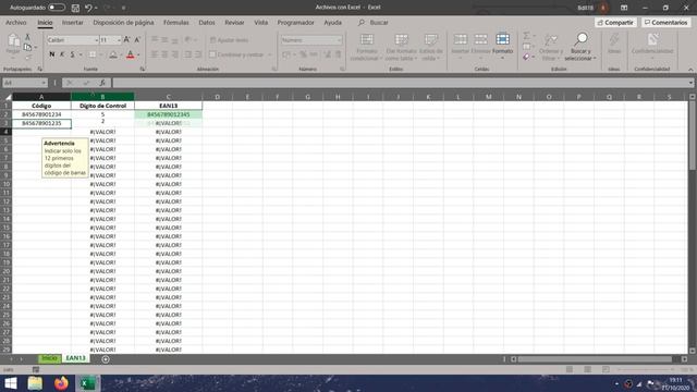 Calcular múltiples dígitos de control EAN13 смотреть онлайн