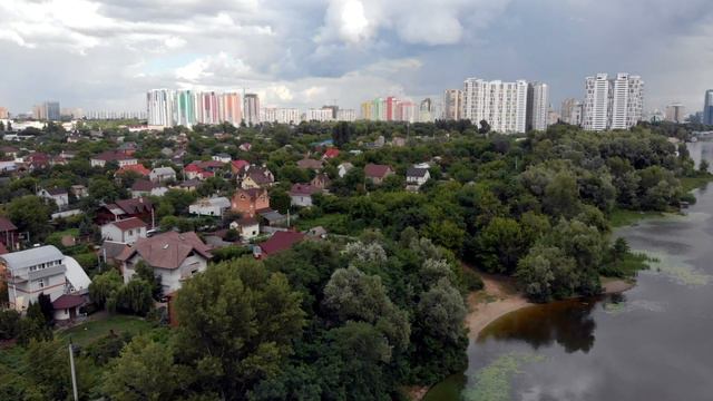 Mavic Air. Русановские сады. Летаем над Днепром. смотреть онлайн