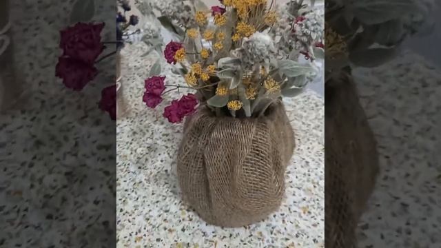 Букеты из сухоцветов. Из того, что было на клумбах летом и осенью.